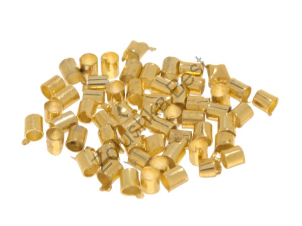Кримпы (зажимные бусины), 1.4 мм, золото, 500 шт в Оренбурге