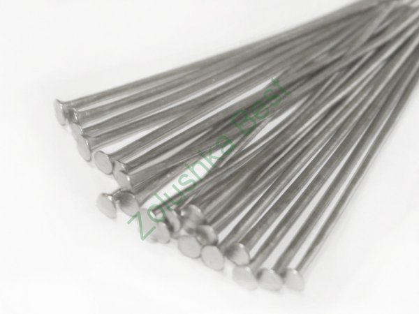 Пины-гвоздики 40×0,8 мм, серебро, 55 шт в Оренбурге