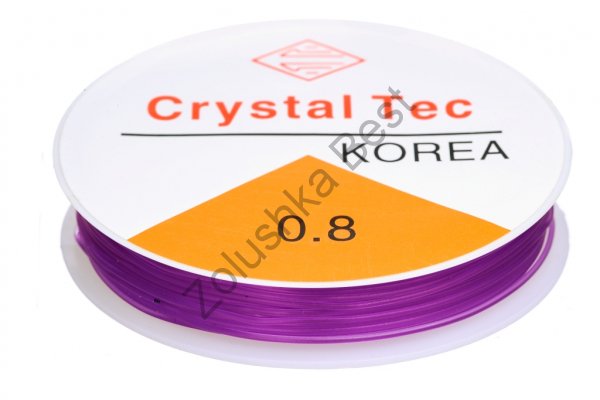 Силиконовая нить (спандекс - резинка для браслетов) 0,8 мм ярко-пурпурный Китай (аналог) в Оренбурге