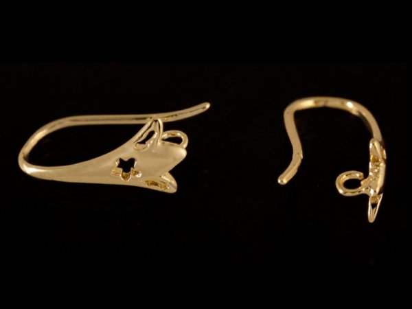 Швензы крючки 20×10 мм, позолоченные, золото, 1 пара в Оренбурге