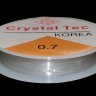 Силиконовая нить (спандекс - резинка для браслетов) 0,7 мм прозрачный Китай (аналог) 10 м в Оренбурге