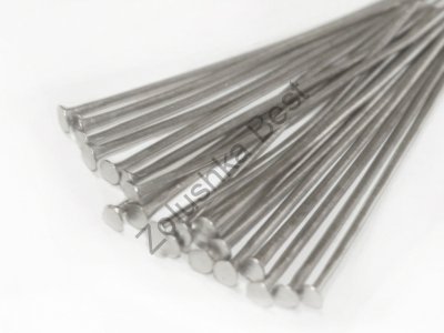 Пины-гвоздики 20×0,8 мм, серебро, 110 шт