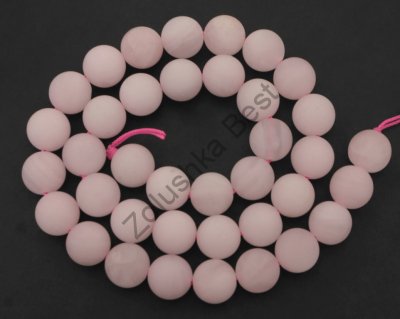 Бусины розового кварца 6 мм, матовые, натур., 60 шт