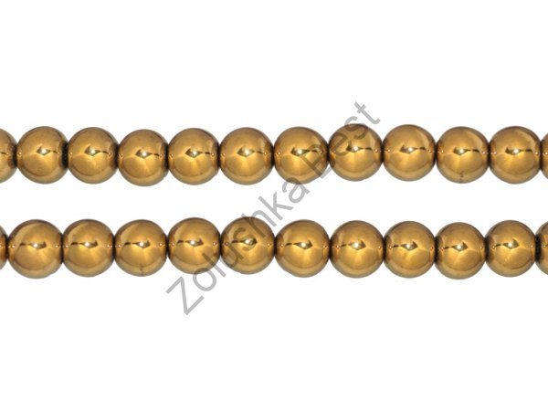 Бусины гематита золотого 4 мм, круглые, натур., 105 шт  в Оренбурге