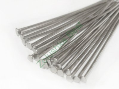 Пины-гвоздики 45×0,8 мм, серебро, 50 шт